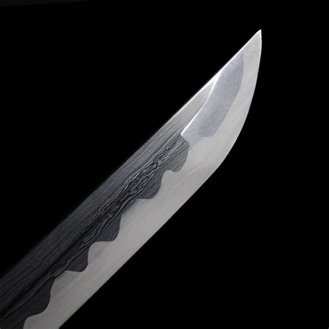 Black Handmade Damascus Steel Real Hamon Blade Katana Japanese Samurai