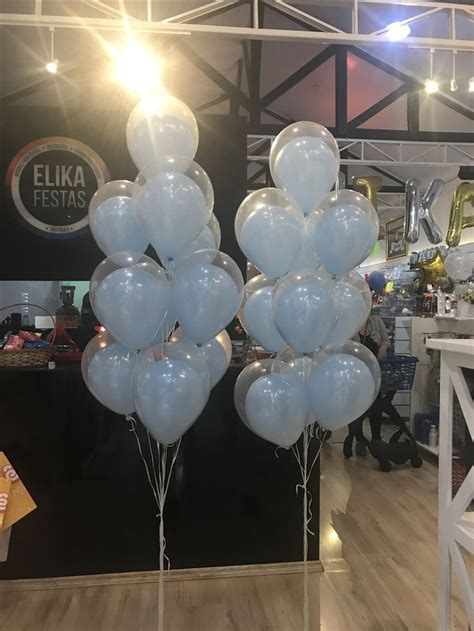 Balões Duplos Que Charme Balloon Bouquets Balao Gas Helio