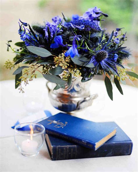 Purple And Blue Wedding Centerpieces Martha Stewart Weddings