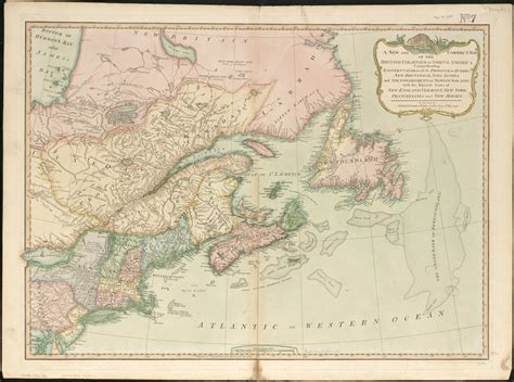 A New And Correct Map Of The British Colonies In North America