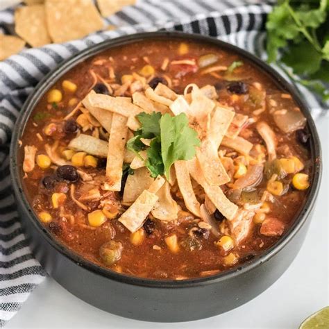 Crock Pot Chicken Tortilla Soup Persnickety Plates