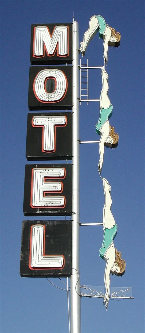 Starlite Motels Diving Woman Sign Destroyed During Last Weeks Storms