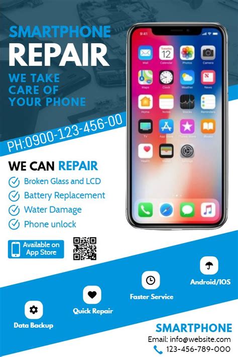 Smartphone Repair Flyer Smartphone Repair Iphone Repair Iphone