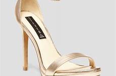 sandals steve madden high strap ankle gold heel steven heels sandal shoes lyst