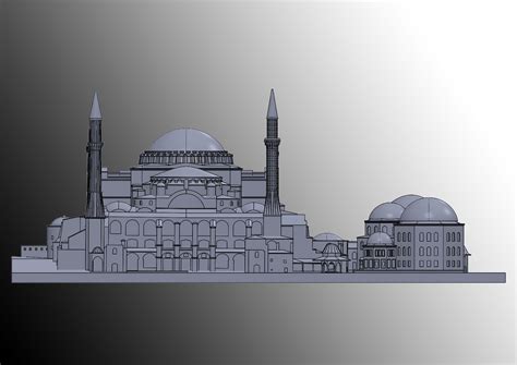 Hagia Sophia 3d Model 100 Sldpr Max Ige Free3d