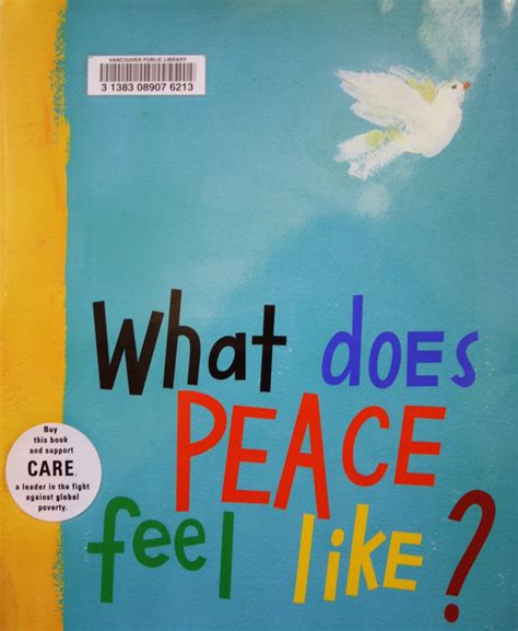But it's also important to do something about this symptom: Mrs. Russo's Grade One Class: What does PEACE feel like?
