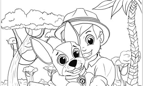 The main characters of this cartoon series is ryder. Full Size Tracker Paw Patrol Coloring Pages - Tripafethna