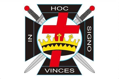 In Hoc Signo Vinces Knights Templar Masonic Flag Bricks Masons