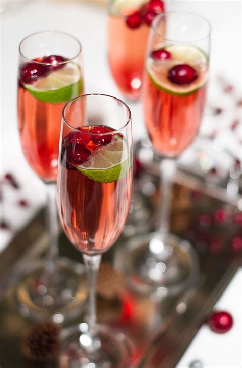 Champagne with just a splash of white creme de cacao and a candy cane garnish are all you need for the most festive. Elegant Cocktails with Spritz - Honest Cooking