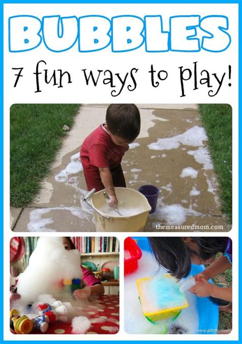 7 Fun Activities For Toddlers Using Bubbles The Measured Mom