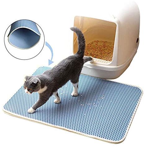 Buy products such as vibrant life ridged litter trapper mat at walmart and save. Bearda Cat Litter Box Mat - Premium Blue 2 Layer Eco ...