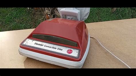 Vintage Hoover Convertible Elite U4109 Upright Vacuum Cleaner Youtube
