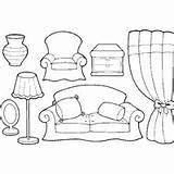 Furniture Coloring Surfnetkids sketch template