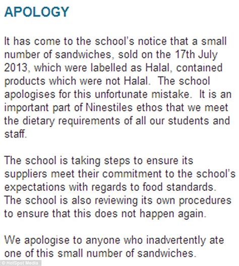 Apology letter to principal for mistake. School principal apologises after Muslim pupils were ...