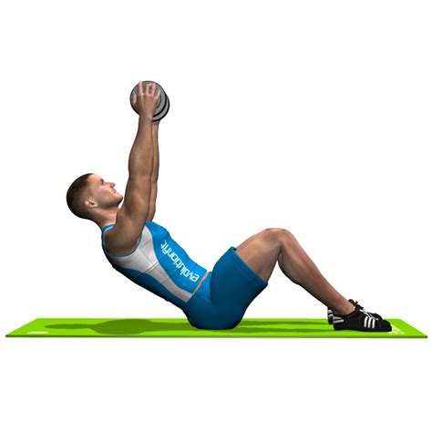 Dumbbell Sit Up Involved Muscles During The Training Abdominals