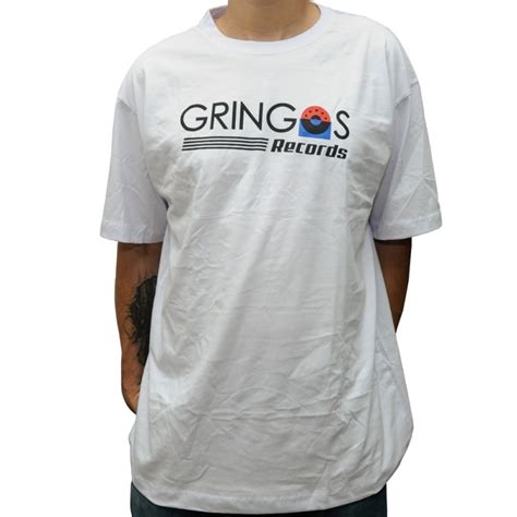 Camiseta Gringos Records Branca Gringos Records