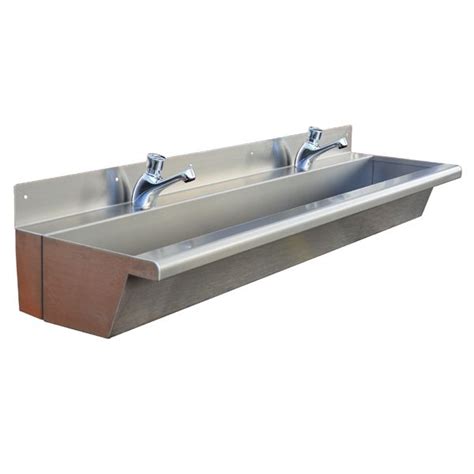 Compact Wash Troughs Stainless Steel Narrow Trough Sink