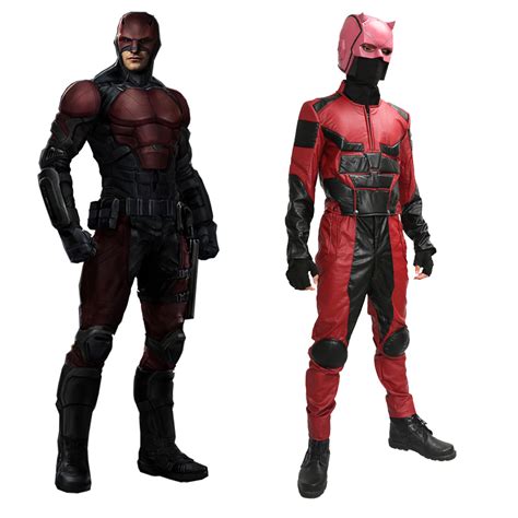 Xcoser Daredevil Costume Superhero Battle Suit Matthew Murdock Cosplay