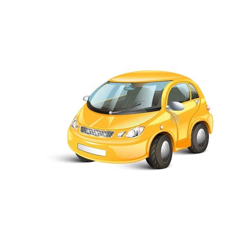 Premium Vector Yellow 3d Cartoon Car