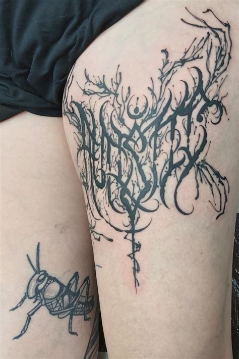 Black Metal Inspired Tattoo Can You Read It Rblackmetal