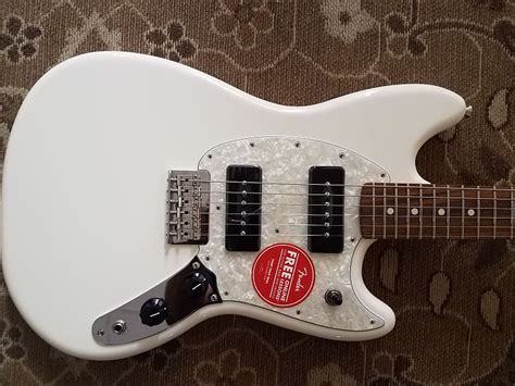 2017 Fender Mustang 90 In Olympic White W P90s And Pro Setup Reverb