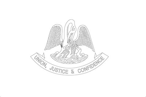 Louisiana State Flag Coloring Page Coloring Home