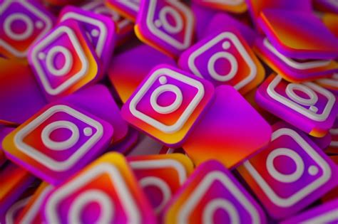 Instead of starting from scratch, you can start with a base of small. Free Photo | Pile of 3d instagram logos