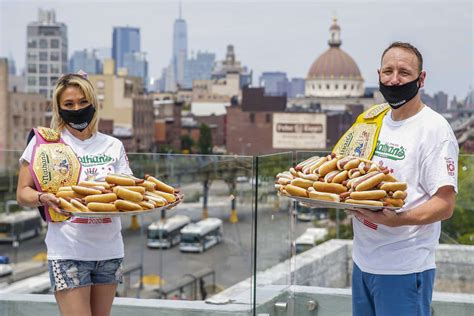 Two New World Records Set At Nathans Hot Dog Eating Contest