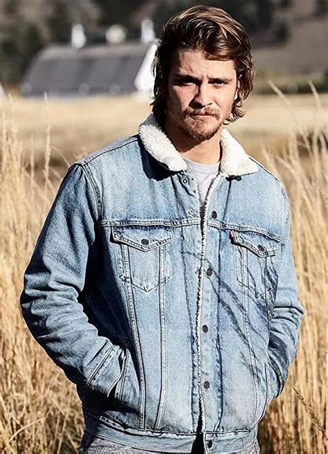 Luke Grimes Yellowstone Kayce Dutton Denim Jacket Collection Of Yellowstone Jackets Vests And