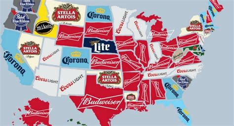 This Map Shows The Most Popular Beer In Every State Most Popular
