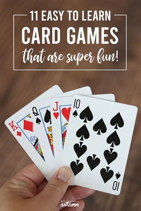 11 Fun Easy Cards Games For Kids And Adults In 2020 Card Games For