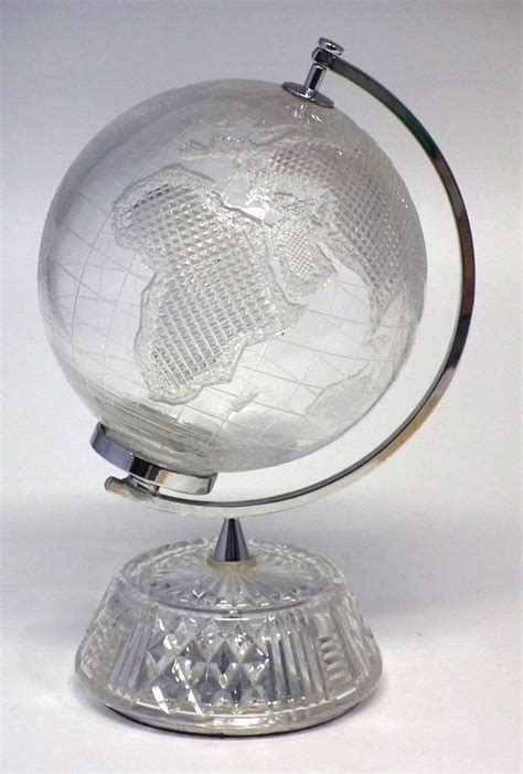 Lot 68 Waterford Crystal World Globe
