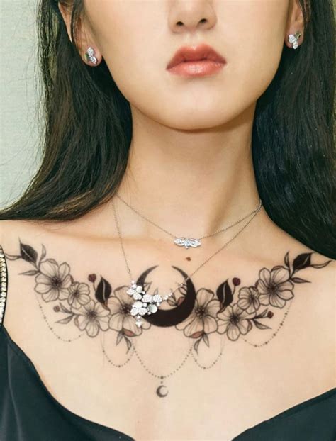 Discover More Than Flower Chest Tattoos For Women Latest In Cdgdbentre