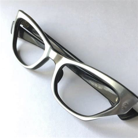 1950 S Silver Cat Eye Eyeglass Frames