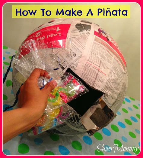 To hang your pinata, drill four small holes evenly spaced around the largest hole at the top. Repeat Steps 1-3 to cover the party hats and the rest of ...