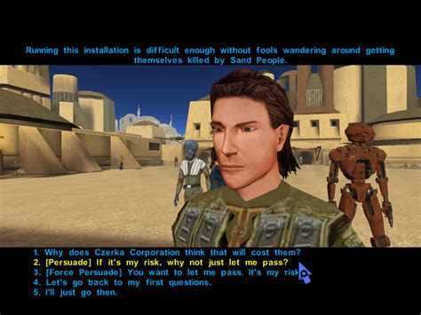 A Screenshot From Star Wars Knights Of The Old Republic In The