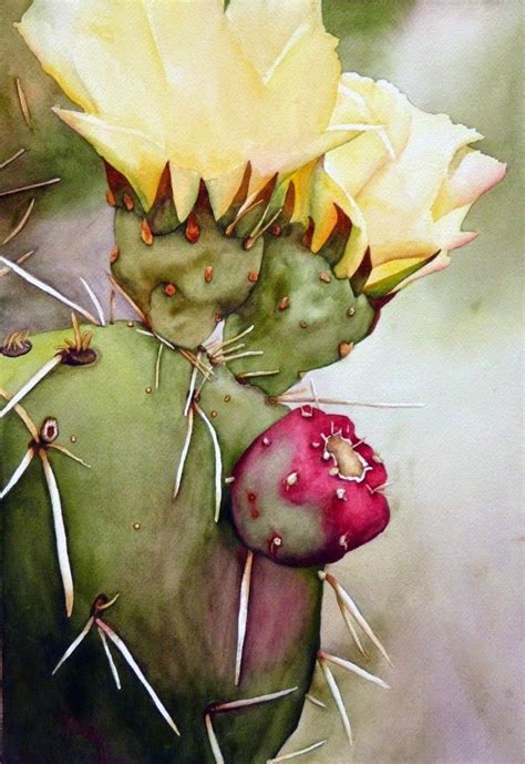 Photos From Posts Cactus Paintings Watercolor Cactus Watercolor Flowers