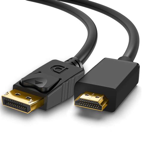 Dp To Hdmi Cable Tsv Displayport To Hdmi Male To Male Adapter Gold