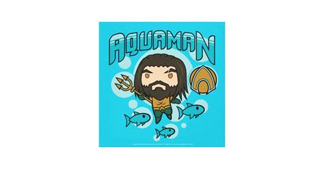 Aquaman Chibi Aquaman Undersea Graphic Canvas Print Zazzle