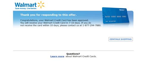 Hi i have ready a few stories of people being approved for the walmart store card via the shopping another said she was also previously declined and received a pre approval in the mail months later. Received Walmart Credit Card Pre-approval (w/ Data ...