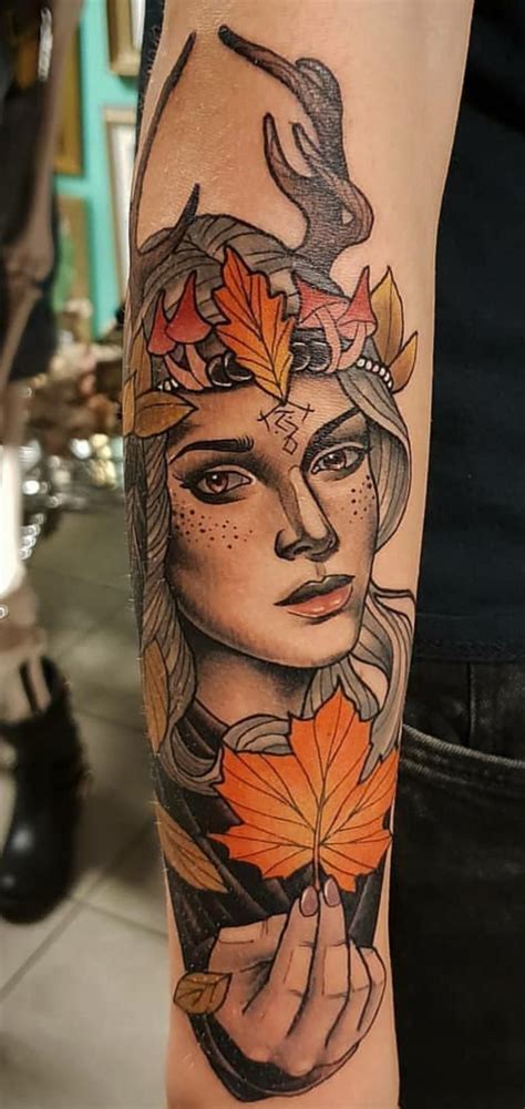 Neo Traditional Druid By Lucas At Walk The Line In Karlstad Sweden