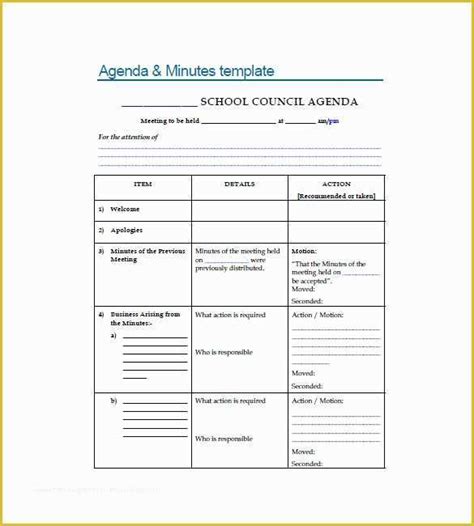 Free Sample Minutes Of Meeting Template Of 27 Sample Minutes Of Meeting