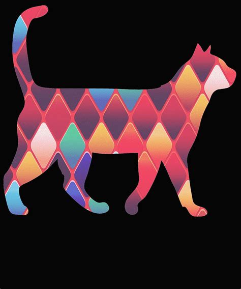 Diamond Red Cat Digital Art By Kaylin Watchorn