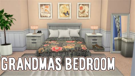 Sims 4 Speed Build Grandmas Bedroom Cc Build Youtube