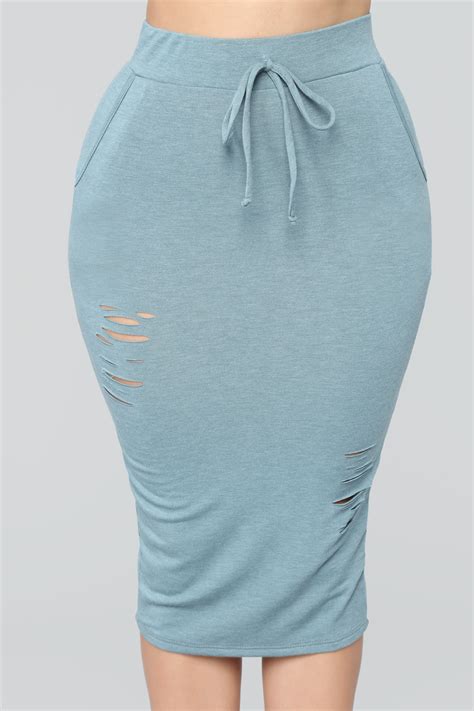 Casual Lover Skirt Cyan Fashion Nova