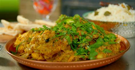 125g smoked streaky bacon rashers, cut into 1cm strips. The Hairy Bikers Bengali chicken curry with mustard dish ...