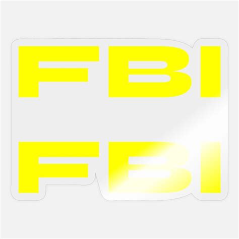 Fbi Stickers Unique Designs Spreadshirt