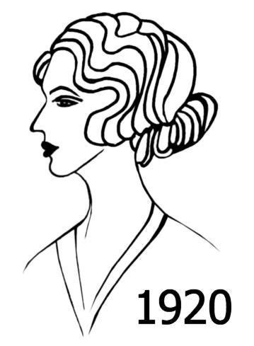 Sassy dames of caveman days! Costume History Silhouettes 1920-1921 Free Line Drawings