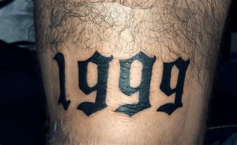 Números Góticos Tatuaje In 2022 Blackwork Tattoo Blackwork Tattoos
