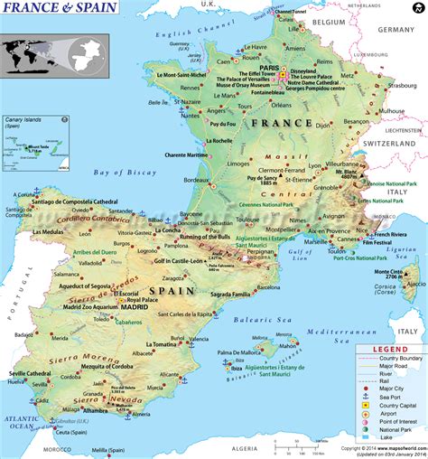 Ambassade de france à lisbonne. Map of France and Spain | Deutschlandkarte, Frankreich ...